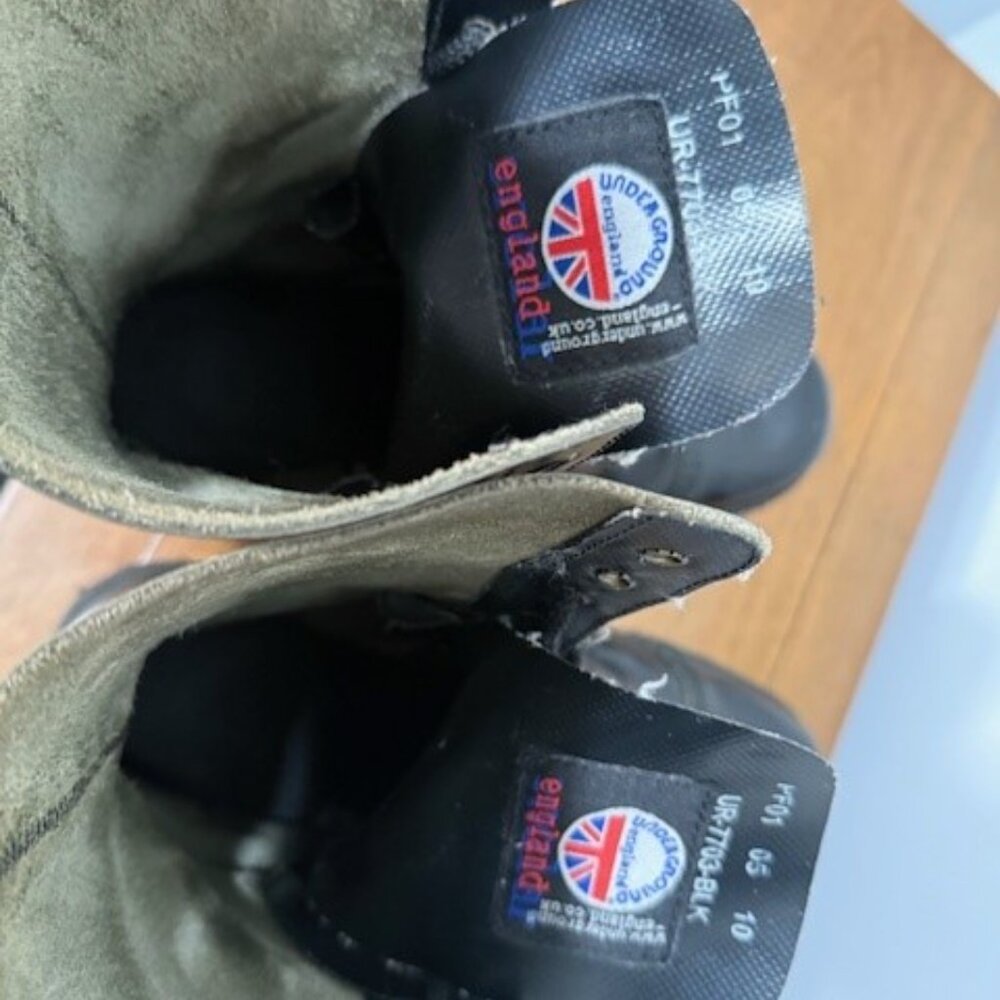 Underground England Commando Steel Cap Boots - Picture 10 of 11